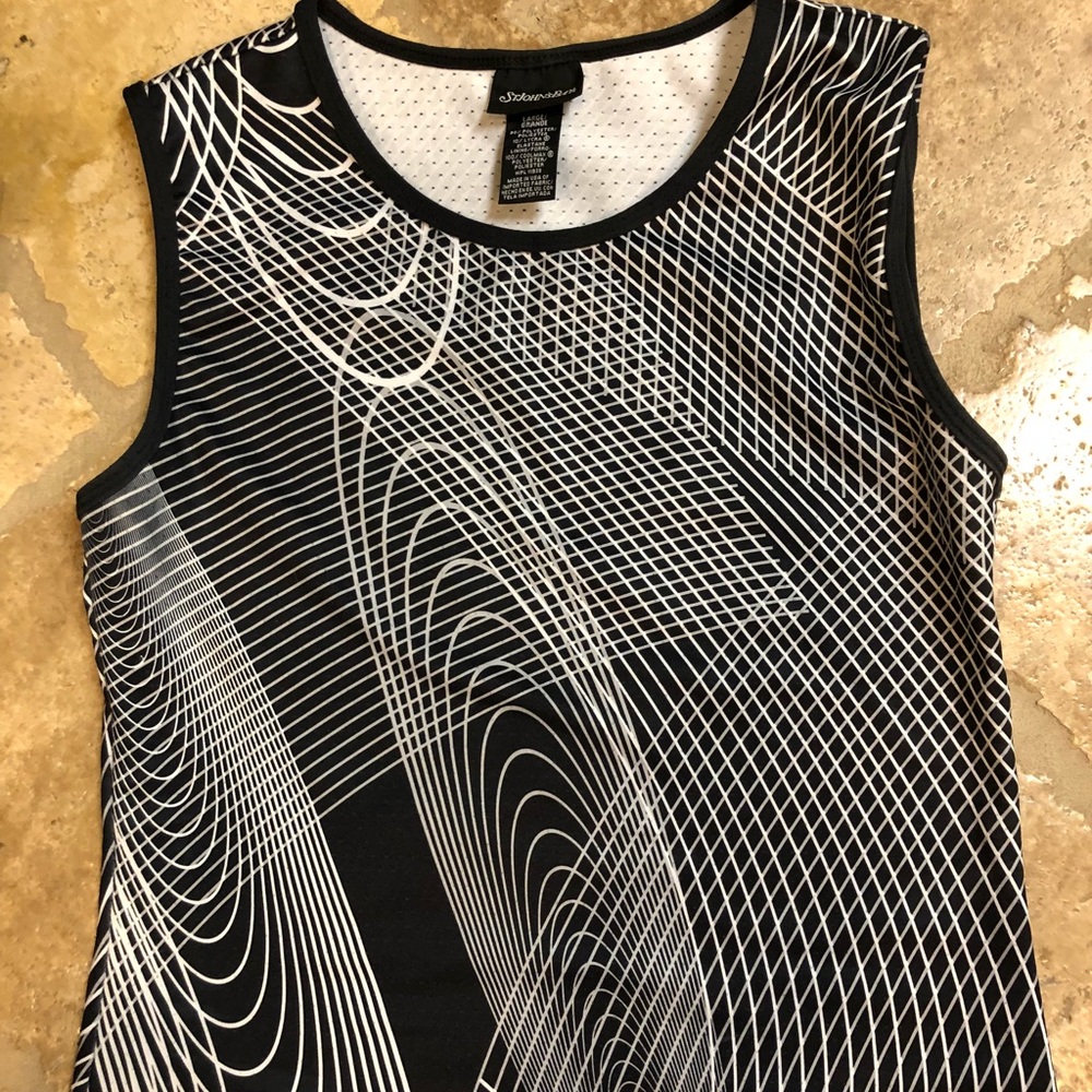 Cute Black and White Workout shirt